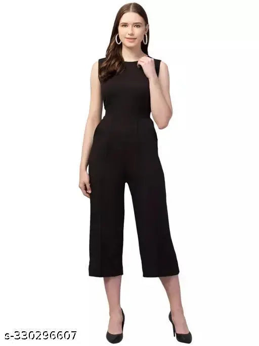 Green cotton blend sleeveless jumpsuit by RM Fashion - versatile, chic, and eco-friendly women's fashion for casual wear or street style