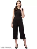 Green cotton blend sleeveless jumpsuit by RM Fashion - versatile, chic, and eco-friendly women's fashion for casual wear or street style