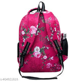 Durable pink waterproof polyester school backpack with high storage, perfect for kids' daily adventures