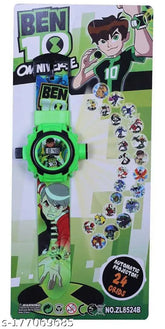 Ben 10 digital watch, projector, colorful kids' watch with animations, free size from India