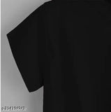 Trendy white butterfly printed black crop top/T-shirt for girls - lycra, short sleeves, pack of 1