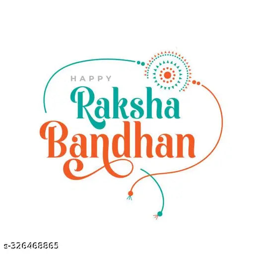White polycotton printed Rakshabandhan T-shirt for men, stylish half sleeve design, soft and comfortable fabric