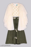 Cotton blend ethnic wear sets for girls: self-designed sharara and top, India origin
