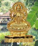 Brass gold, 11cm Mata Laxmi decorative statue for Indian home décor