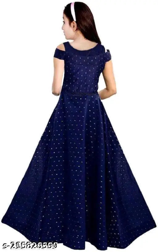 Printed net polyester little angle gown, perfect gift for children aged 6-15 years