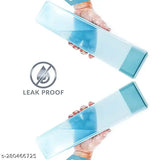 Multicolor plastic measuring cup set with 6, 1L frosty water bottles for both wet and dry graduations, ideal gift for fridge organization