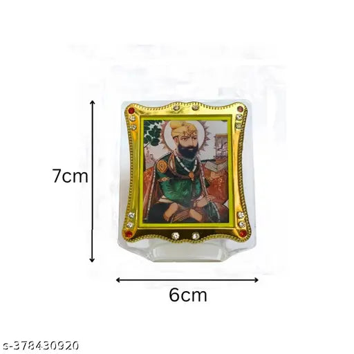 Indian 6-7cm Shri Guru Teg Bahadur Ji religious idol figurine for car and home