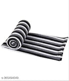 Striped Polar Fleece Blanket, lightweight and warm, pack of 3 for donation and winter