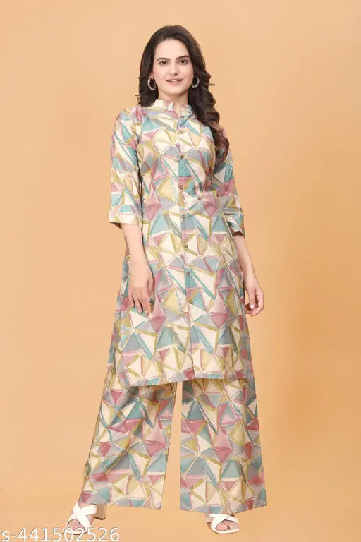 Rayon cord set for girls with long sleeves, available in multiple sizes from S to 5XL, made in India