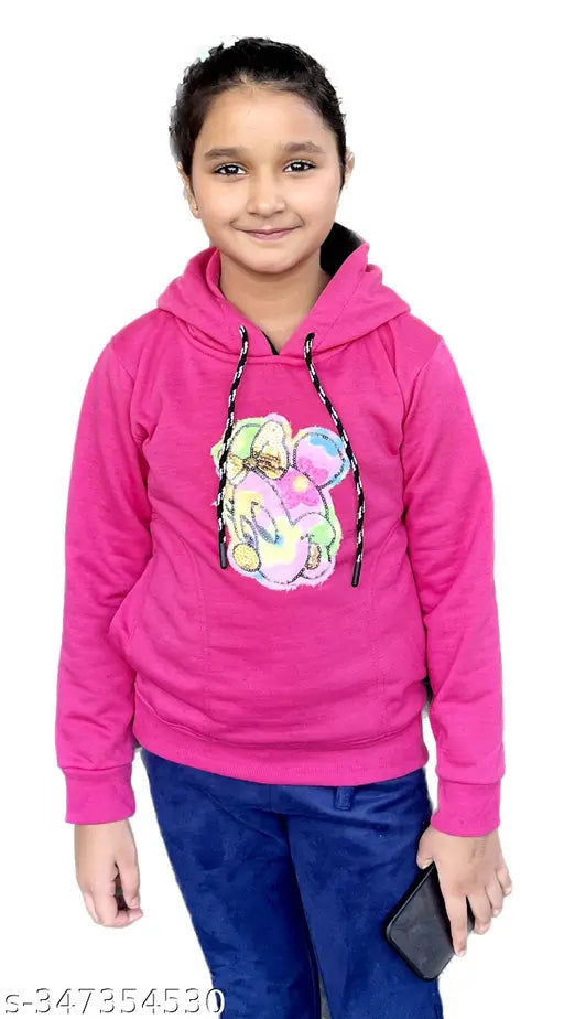 Trendy winter fleece sweatshirt hoodies for kids, cotton with embroidered net pattern, long sleeves, 2 side pockets, pure poly-cotton, breathable, soft, made in India. Kids winter wear, sweatshirts for kids, hoodies for kids, kids clothing. Available sizes: 3-4 Years (Bust Size: 24in, Length Size: 17in), 4-5 Years (Bust Size: 26in, Length Size: 18in), etc