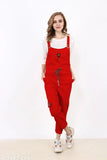 Women's relaxed fit cotton jumpsuits in solid colors, three-quarter sleeves, XS - M sizes for kid's party wear, breathable lining, India origin