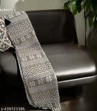 Beige floral pure cotton sofa throw - soft fibers, elegant design, perfect for home decor or travel use