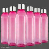 Crystal-clear 1L leak-proof plastic fridge water bottle set, multicolor, BPA-free, ideal for office/school/college/gym/picnic/home use