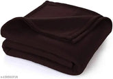 Brown polar fleece single bed blanket by NG Products - Lightweight, soft touch, ideal for mild winters and summer use (60x90 inches)