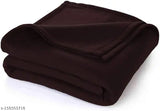 Brown polar fleece single bed blanket by NG Products - Lightweight, soft touch, ideal for mild winters and summer use (60x90 inches)