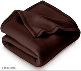 Brown fleece premium soft single bed blanket (60x90 inch) by RICHLINEN