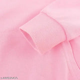 Olive cotton long-sleeve kids' sweatshirt with hoodie, heart printed, one pocket, straight hem. EverFAB girls wear