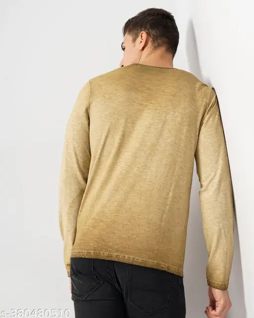 Vibrant CPD washed pure cotton long sleeved t-shirt, perfect for summer outings. Unisex, hand-dyed, soft & breathable, made in India