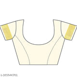 Golden tissue Kerala saree with jacquard blouse, Indian Vichitra silk and zari woven design