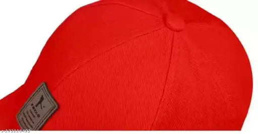 Adjustable cotton Edixo cap, orange and white men's baseball cap with brand logo, India origin