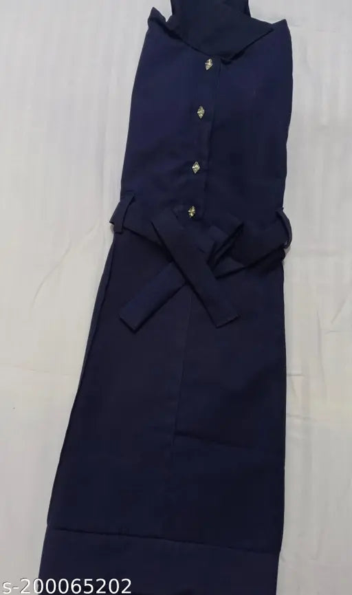 Blue sleeveless Tinage t-shirt made from polycotton fabric, casual and stylish everyday wear for girls