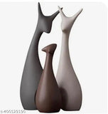 Ceramic swan pair showpiece, premium quality polyresin, home decor item for living room or bedroom, 7.5cm x 26.5cm x 7.5cm, Indian artisan crafted