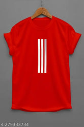 Indya Trendz cotton striped half sleeve color block men's t-shirt, ideal for casual outfits, short sleeves, size M (chest 38in, length 26in), origin India