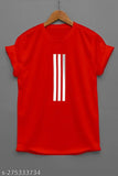 Striped cotton color block men's round neck t-shirt from Indya Trendz, ideal for casual wear with chinos or trousers