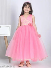 Hot pink net girls' party dress, toy balloon print, sleeveless, 1-2 years size