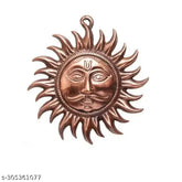 Brass Siyaram Collections Lord Sun Idol, decorative showpiece for wall decor (6 inch)