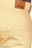 Black cotton men's straight brown jeans, ice brown color, size 30 (waist 30in, length 42in), regular fit stretchable style