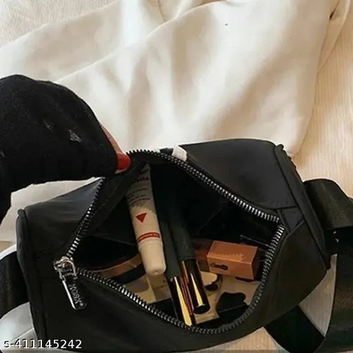 Waterproof polyester front pack waist bag for hiking, cycling, camping - durable and spacious with 2 compartments and breathable air mesh backing, perfect for outdoor adventures