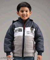 Solid nylon jacket for boys aged 1-2 years or 6-7 years, Made in India