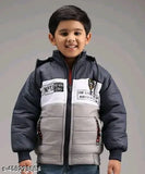 Solid nylon jacket for boys aged 1-2 years or 6-7 years, Made in India