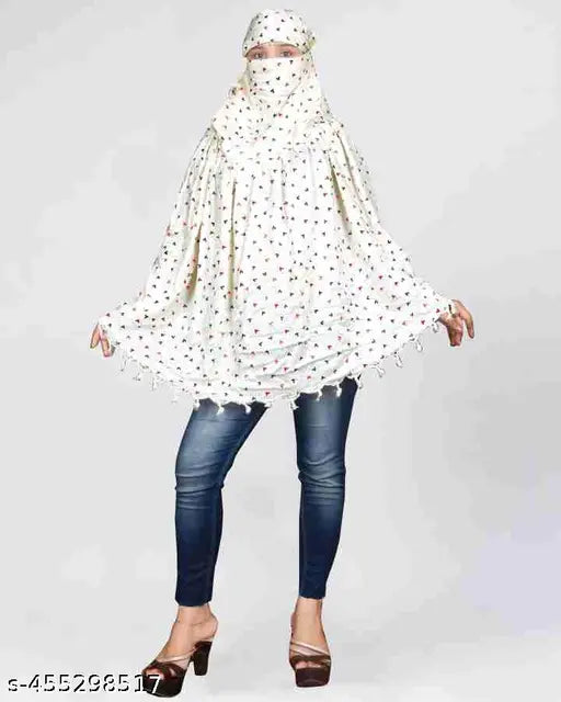 Pure cotton summer protection scarf, full face cover with bandhani print, ideal for bike riding and skin care