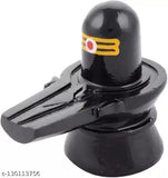 Black polyresin Shivling idol from Vidhya Arts for home temple