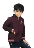 Nylon long sleeve boys jacket, trendy cutiepie coat, 6-7 years size, India-made fashion wear