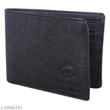 Faux leather mens wallet, solid net design, unique accessory from India