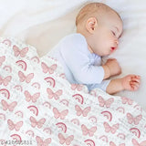 Cotton baby muslin swaddle pack 2 (self-design), perfect for AC room use in India