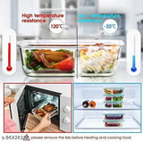 Borosilicate glass 3-compartment lunch box, microwave safe, 1000ml, leak proof, India-made storage container