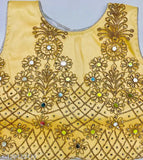 Embroidered kids' net lehenga-choli ethnic wear, premium quality Indian-made set