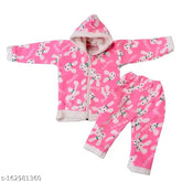 Wool unisex hoodies, printed net design for infants (0-18 months), soft swat fabric made in India