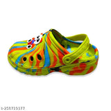 Green EVA Kung Fu Panda slip-on sandals for kids (2-6 years)