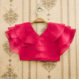 Red Georgette Embellished Lehenga Set for Girls, Floral Printed Delima Fab Latest" (109 characters)