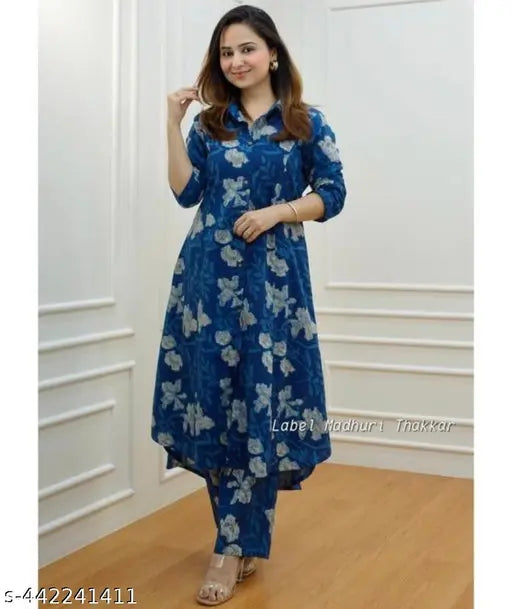Viscose Rayon printed coord set for daily/office wear, long-lasting comfort and color fade guarantee. India origin