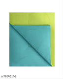 Olive green and aqua green polyester blend comforter (54x84 200GSM single), mid-weight, moisture resistant, all season reversible design for modern homes