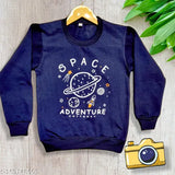 Multicolor printed full sleeve round neck cotton blend sweathirts for boys & girls (pack of 2) - Cottbray Kids Winter wear, ideal for chilly weather