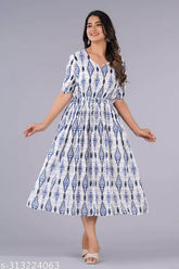 Rayon floral print women's kurta with short sleeves, vibrant Indian fashion apparel