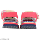 Blue, Beige, Red Eva hook loop sandals for babies 12-18 months, soft and comfortable with Velcro closure and animal face cut