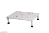 High-grade stainless steel microwave oven stand, white enamel finish for kitchen use